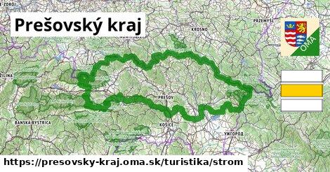 Prešovský kraj Turistické trasy strom 