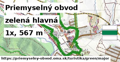 Priemyselný obvod Turistické trasy zelená hlavná