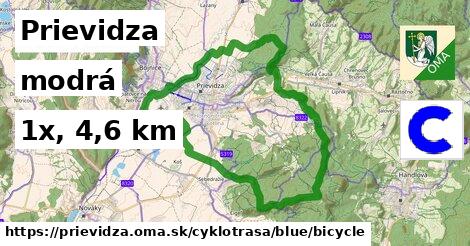 Prievidza Cyklotrasy modrá bicycle