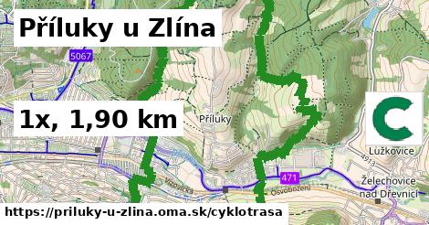 Příluky u Zlína Cyklotrasy  