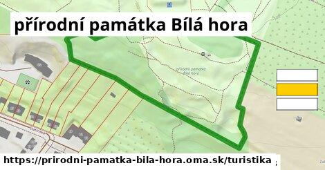 přírodní památka Bílá hora Turistické trasy  