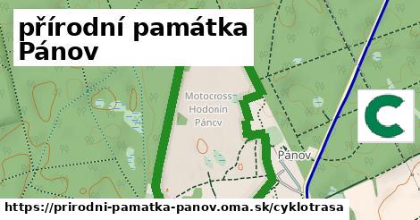 přírodní památka Pánov Cyklotrasy  