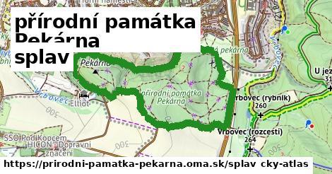 přírodní památka Pekárna Splav  