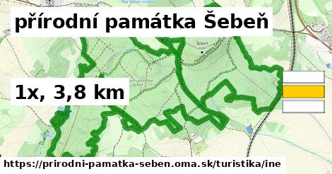 přírodní památka Šebeň Turistické trasy iná 