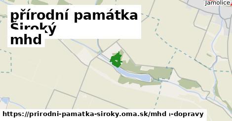přírodní památka Široký Doprava  
