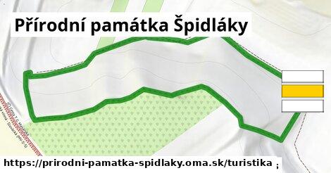 Přírodní památka Špidláky Turistické trasy  