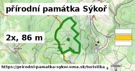 přírodní památka Sýkoř Turistické trasy  