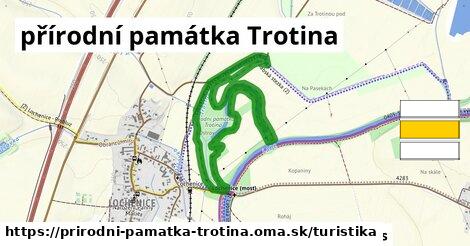 přírodní památka Trotina Turistické trasy  