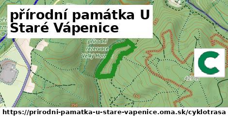 přírodní památka U Staré Vápenice Cyklotrasy  