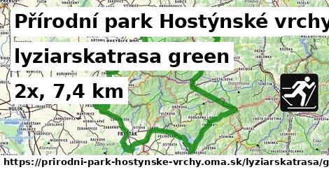 Přírodní park Hostýnské vrchy Lyžiarske trasy zelená 