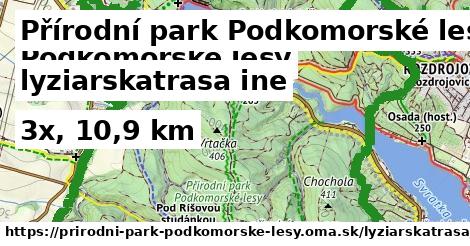 Přírodní park Podkomorské lesy Lyžiarske trasy iná 
