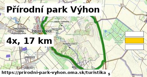 Přírodní park Výhon Turistické trasy  