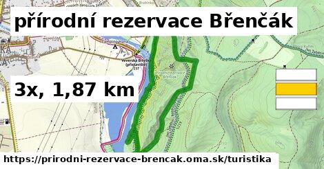 přírodní rezervace Břenčák Turistické trasy  
