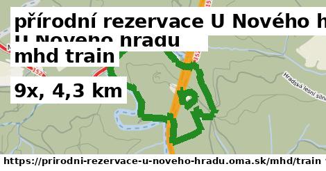 přírodní rezervace U Nového hradu Doprava train 