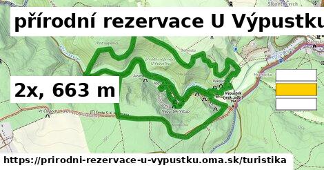 přírodní rezervace U Výpustku Turistické trasy  