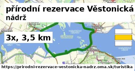 přírodní rezervace Věstonická nádrž Turistické trasy  