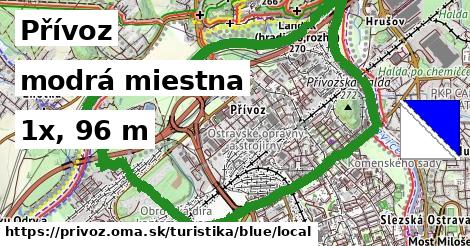 Přívoz Turistické trasy modrá miestna