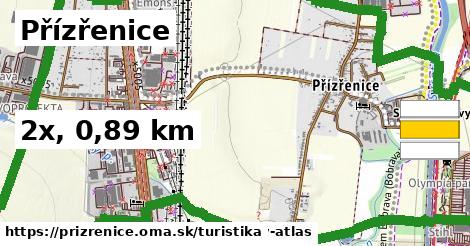 Přízřenice Turistické trasy  