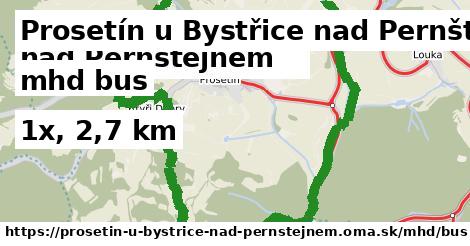 Prosetín u Bystřice nad Pernštejnem Doprava bus 