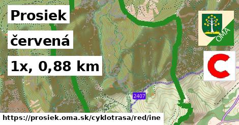 Prosiek Cyklotrasy červená iná