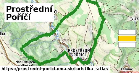 Prostřední Poříčí Turistické trasy  