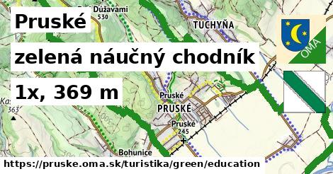 Pruské Turistické trasy zelená náučný chodník