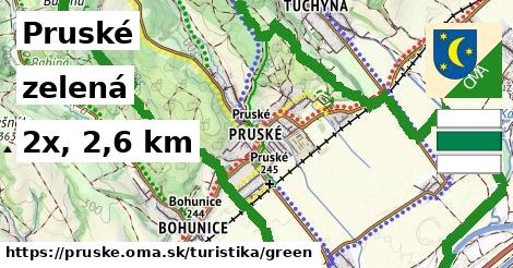 Pruské Turistické trasy zelená 