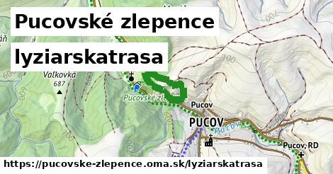 Pucovské zlepence Lyžiarske trasy  