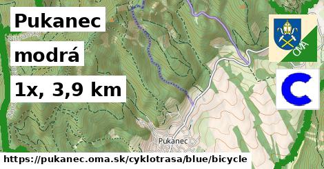 Pukanec Cyklotrasy modrá bicycle