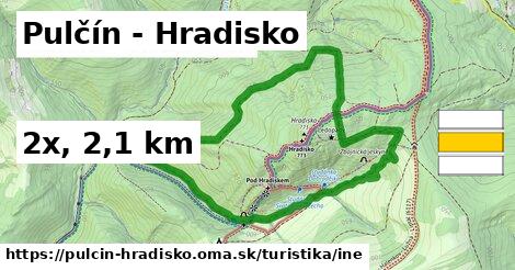 Pulčín - Hradisko Turistické trasy iná 