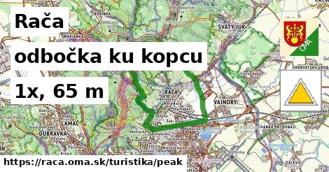 Rača Turistické trasy odbočka ku kopcu 