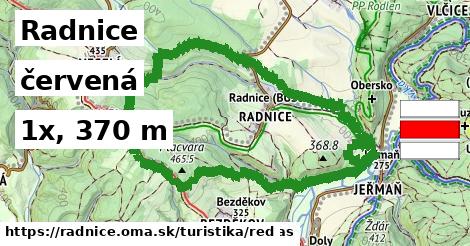 Radnice Turistické trasy červená 