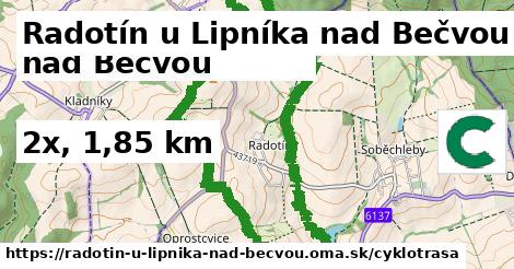 Radotín u Lipníka nad Bečvou Cyklotrasy  