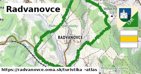 Radvanovce Turistické trasy  