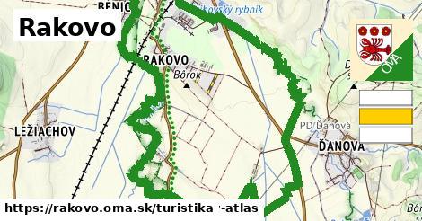 Rakovo Turistické trasy  