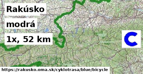Rakúsko Cyklotrasy modrá bicycle