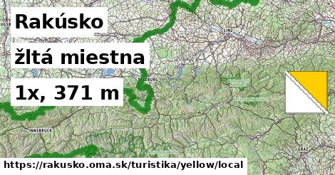 Rakúsko Turistické trasy žltá miestna
