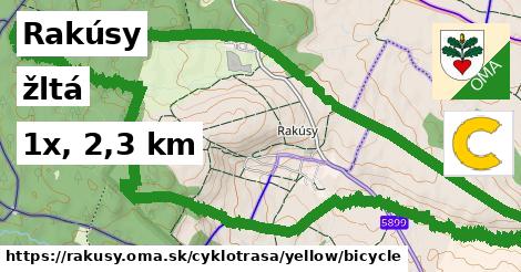 Rakúsy Cyklotrasy žltá bicycle