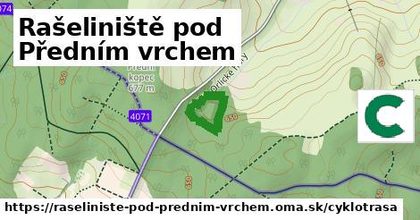 Rašeliniště pod Předním vrchem Cyklotrasy  