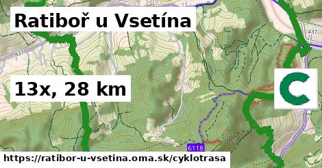 Ratiboř u Vsetína Cyklotrasy  