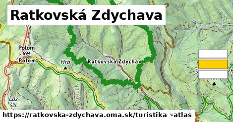 Ratkovská Zdychava Turistické trasy  