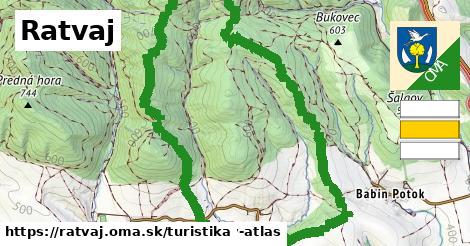 Ratvaj Turistické trasy  