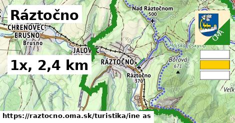 Ráztočno Turistické trasy iná 