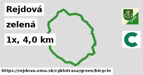 Rejdová Cyklotrasy zelená bicycle