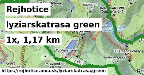 Rejhotice Lyžiarske trasy zelená 