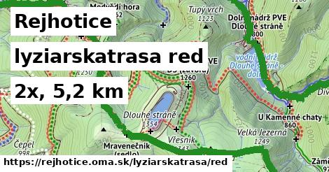 Rejhotice Lyžiarske trasy červená 