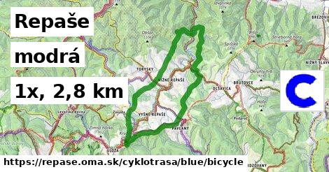 Repaše Cyklotrasy modrá bicycle
