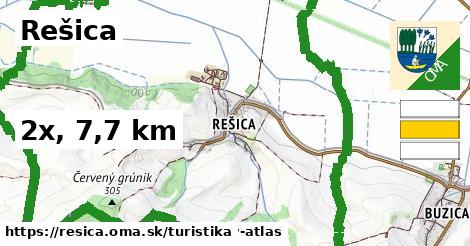 Rešica Turistické trasy  