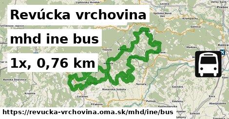 Revúcka vrchovina Doprava iná bus