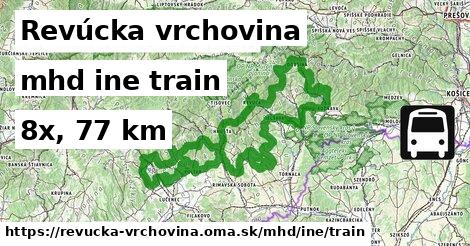 Revúcka vrchovina Doprava iná train